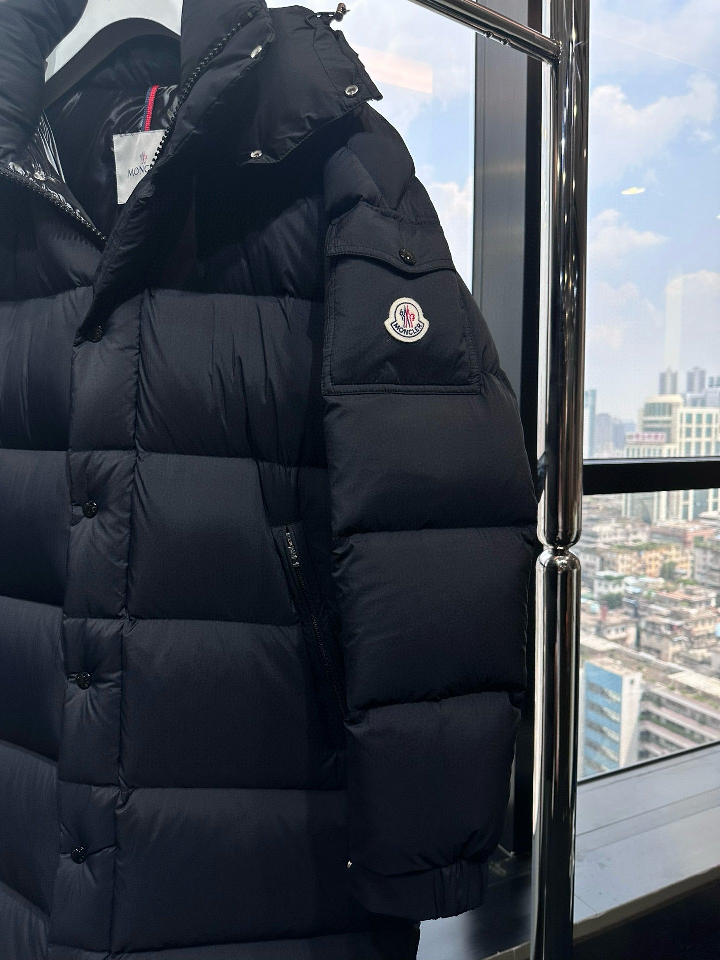 MONCLER MEN HANOVERIAN HOODED LONG DOWN JACKET