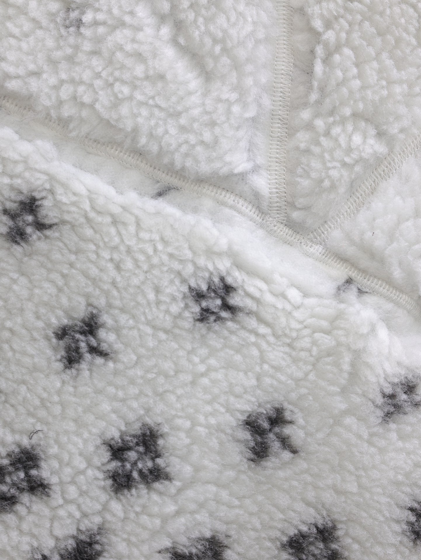 LV 24Fw Gradient logo printed stand-up collar fleece jacket of the ski series