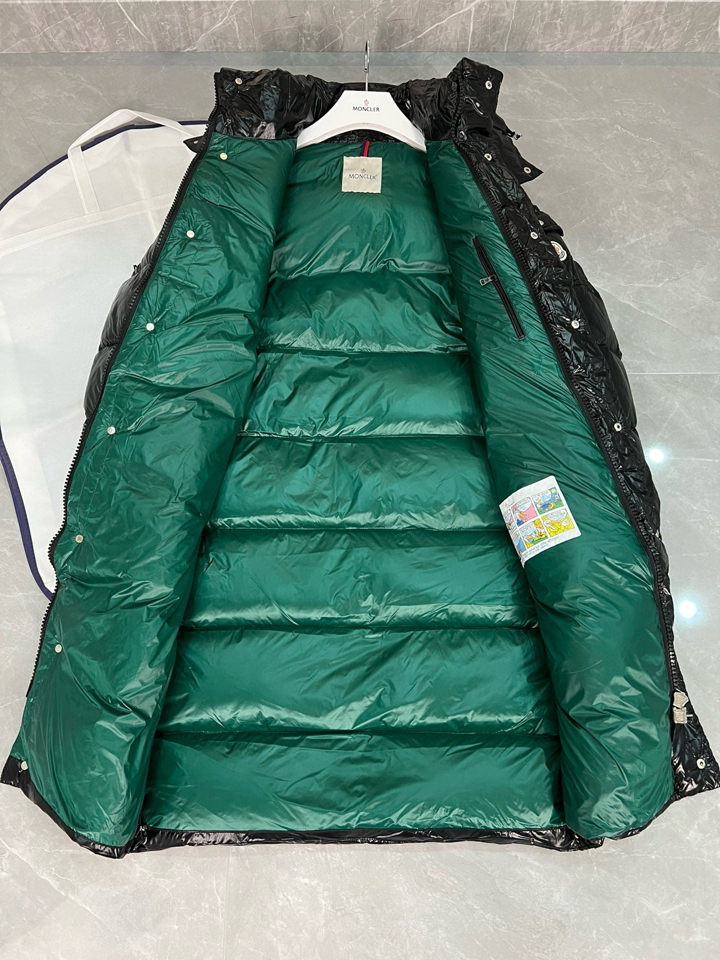 MONCLER HANOVERIAN HOODED LONG DOWN JACKET