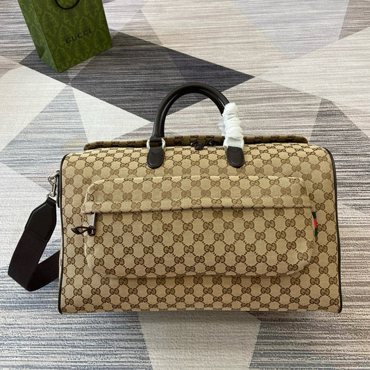 Gucci Original GG Travel Bag Size：45✖️28✖️24cm 802095