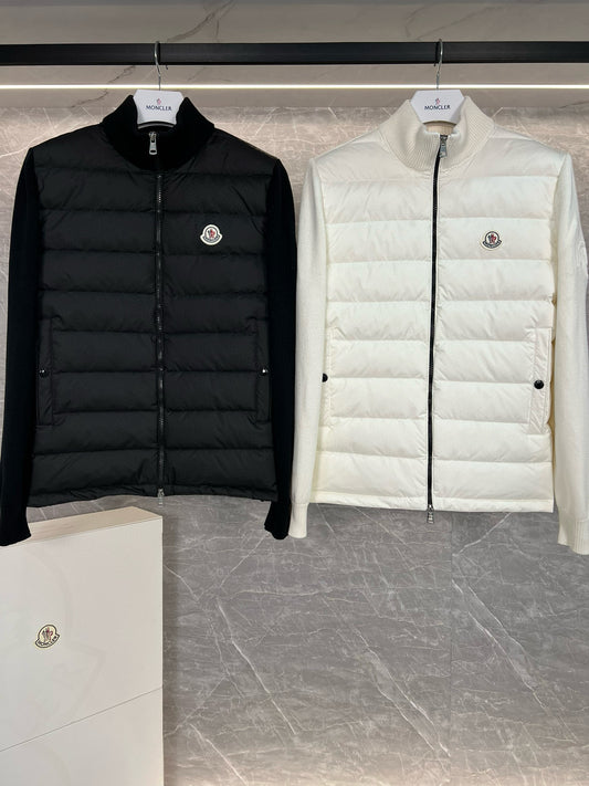 MONCLER PADDED COTTON ZIP-UP CARDIGAN