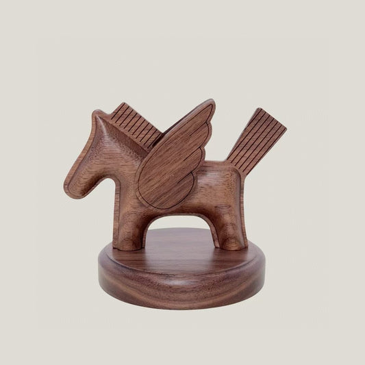 Handmade Walnut wood Horse
