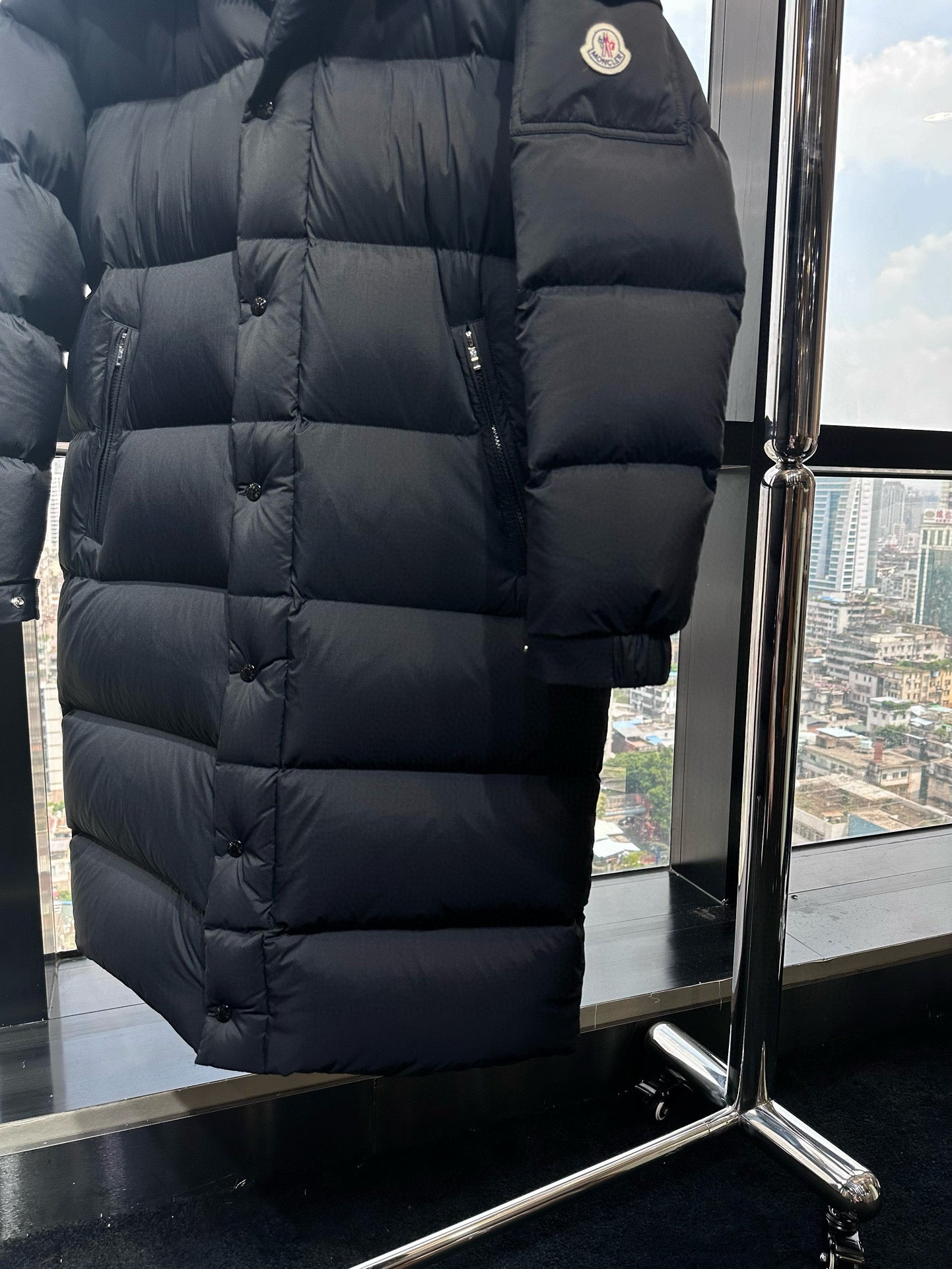 MONCLER MEN HANOVERIAN HOODED LONG DOWN JACKET